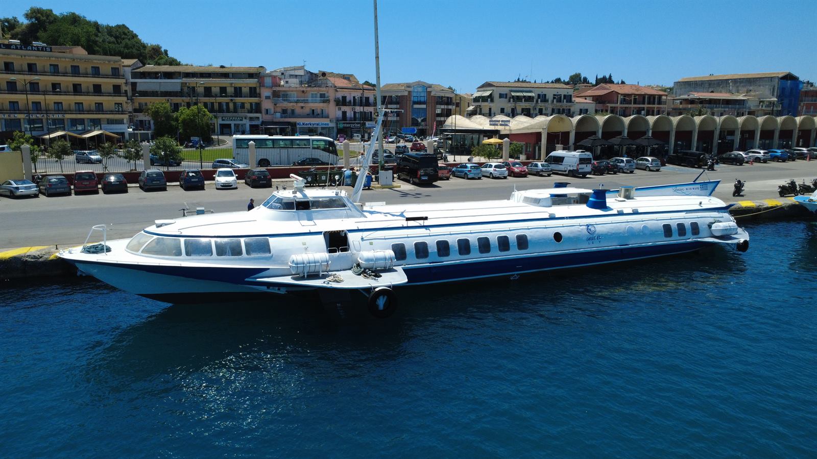 Ilida Dolphin docked at Corfu New Port